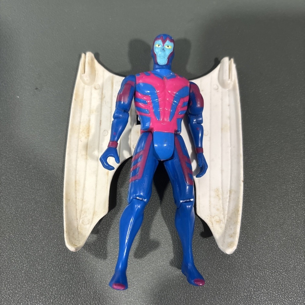 1991 X-Men Archangel Action Figure Marvel ToyBiz Vintage Wings No Missiles